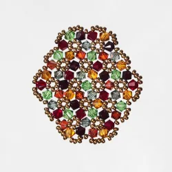  - Brooch Oval Priscilla -  - Laiton bronze